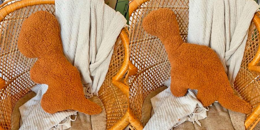 Plush Dinosaur Shaped Chicken Nuggets Pillows