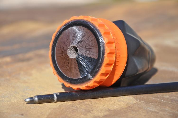 The Pocket Shot - Circular Slingshot, Bow and Arrow, and Survival Fishing Rod