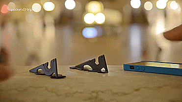 Pocket Tripod - Phone Mount Folds Down To Fit In Your Wallet - Tiny Portable phone mount/tripod