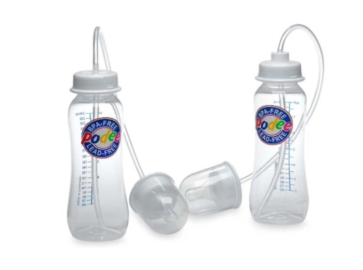 Podee Hands-Free Baby Bottle Feeder System - Long tube pacifier bottle feeder - car seat hands-free baby feeder