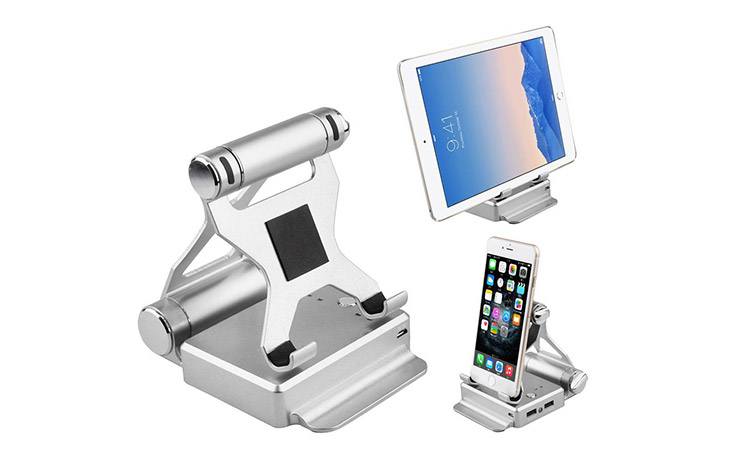 Podium Stand Phone and Tablet Charger - Travel Stand and Charger