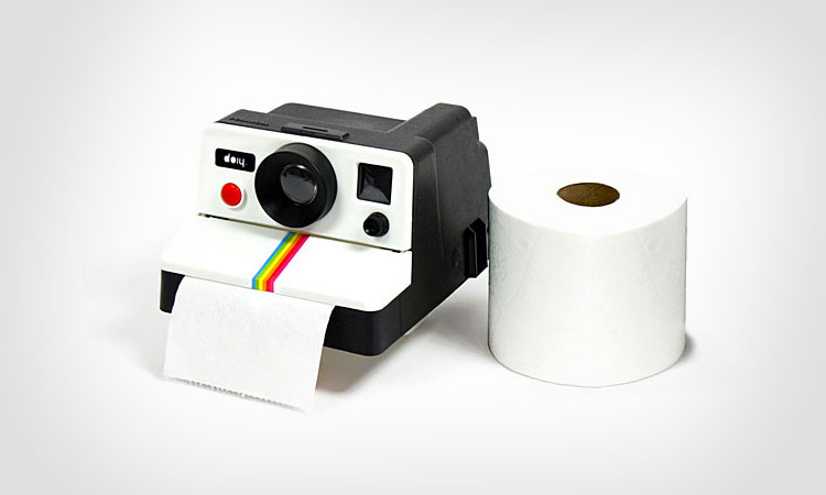 Polaroid Camera Toilet Paper Dispenser