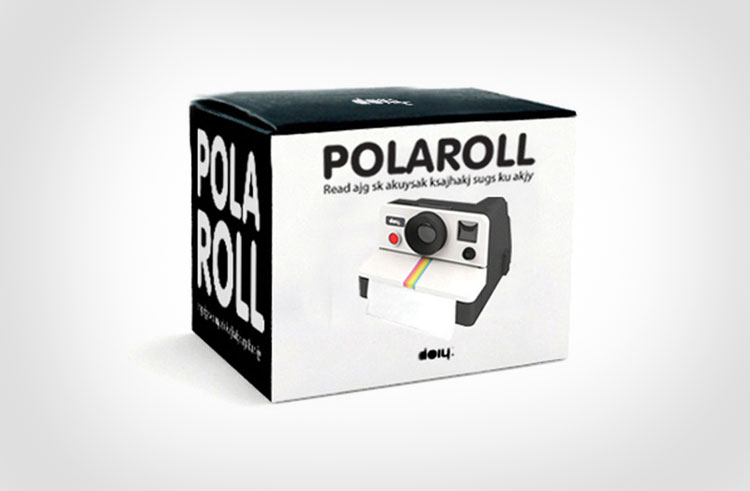 Polaroid Camera Toilet Paper Dispenser
