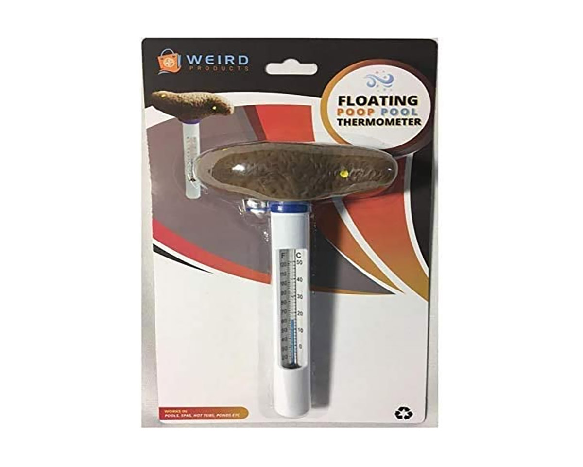 Poop Shaped pool thermometer - poo thermometer