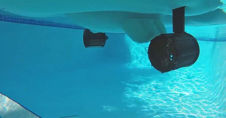 Pool Candy Motorized Pool Lounger - Dual motor inflatable pool floaty with joysticks