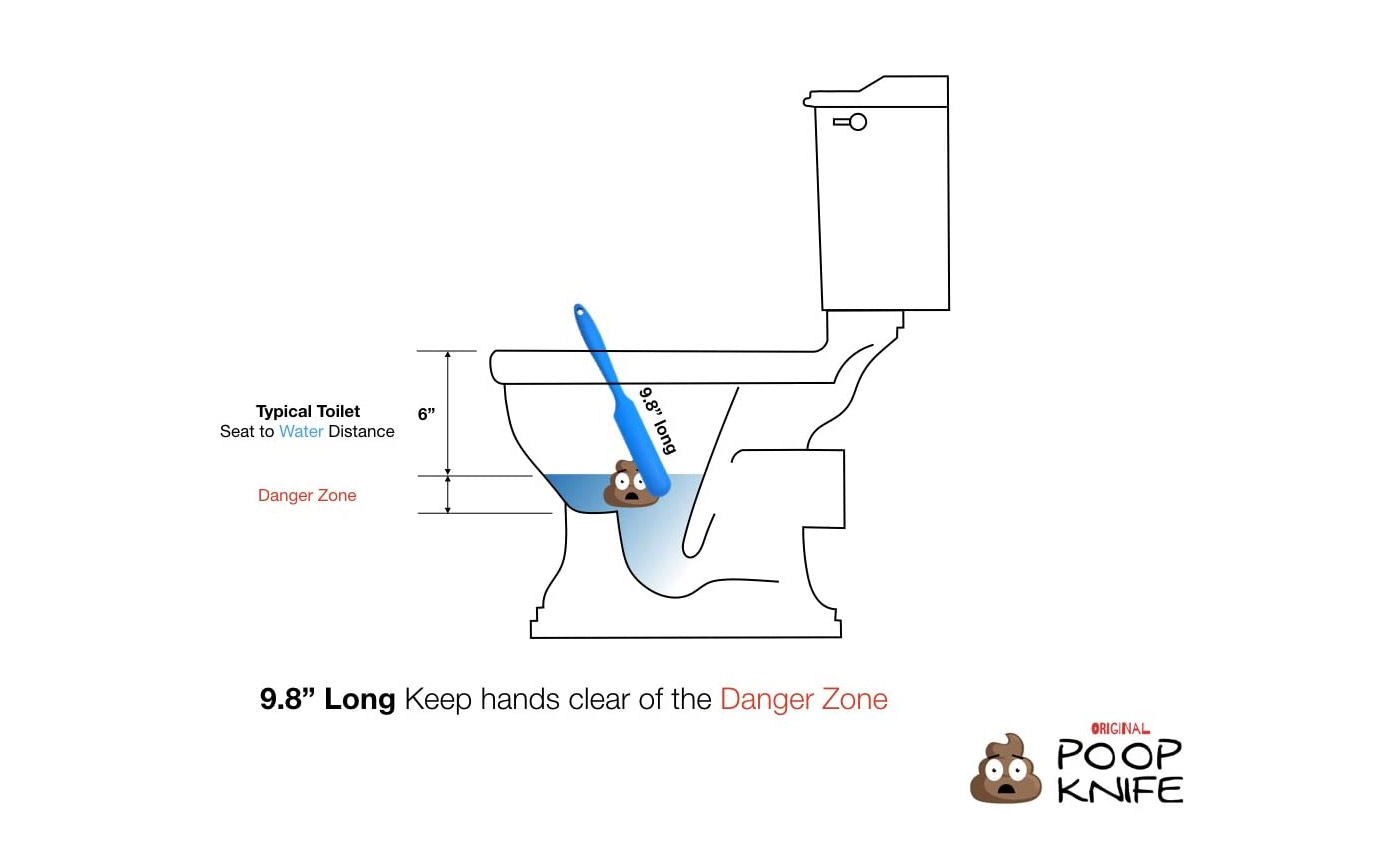 Poop Knife Helps you slice your poo to properly flush your turds - Funny gag gift