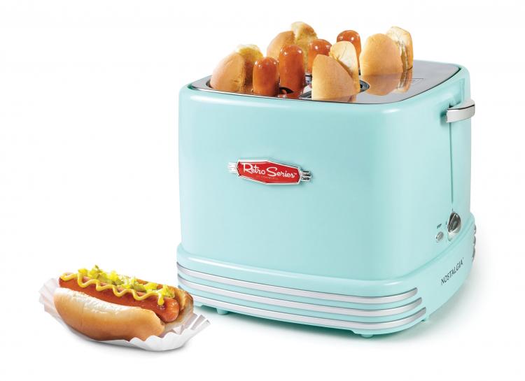 Hot Dog Toaster - Nostalgia pop-up hot dog toaster toasts buns