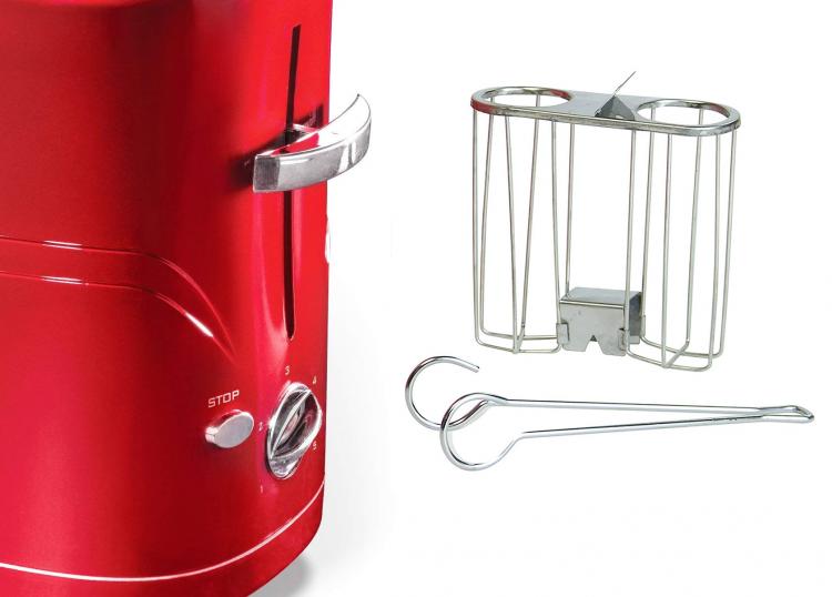 Hot Dog Toaster - Nostalgia pop-up hot dog toaster toasts buns