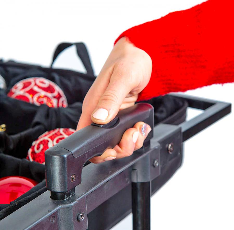Pop-up Christmas Ornament Storage Case - Telescoping christmas bulbs storage luggage box