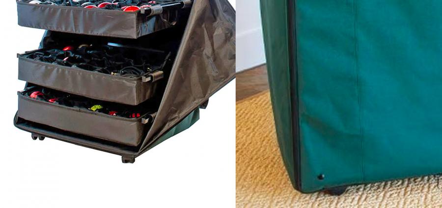 Pop-up Christmas Ornament Storage Case - Telescoping christmas bulbs storage luggage box