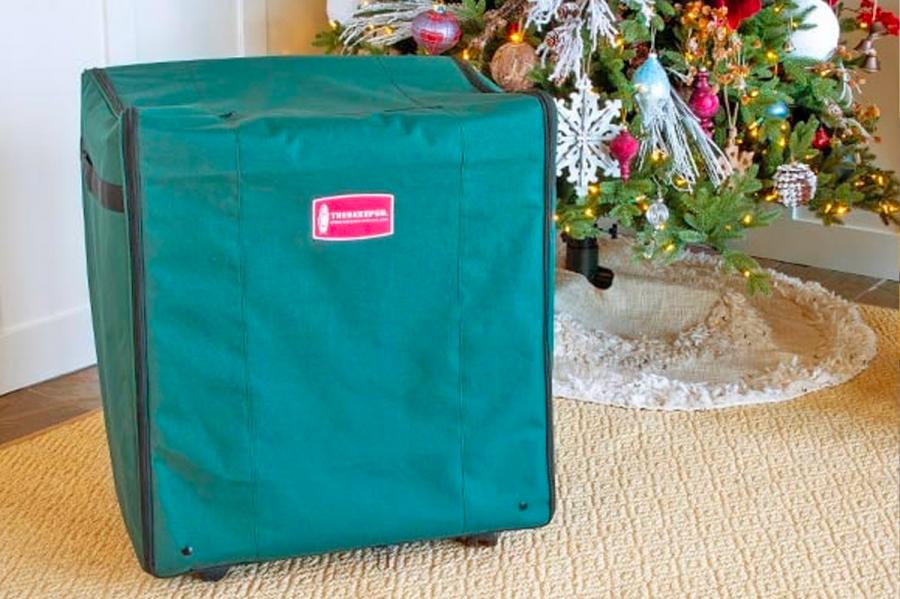 Pop-up Christmas Ornament Storage Case - Telescoping christmas bulbs storage luggage box