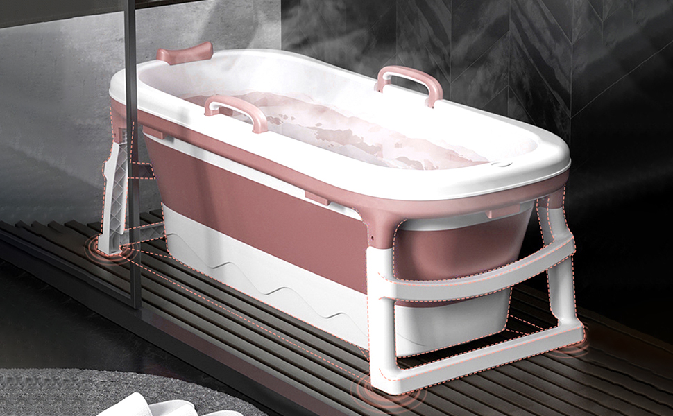 Portable Folding Bathtub - Silicone folding bathtub for tiny homes