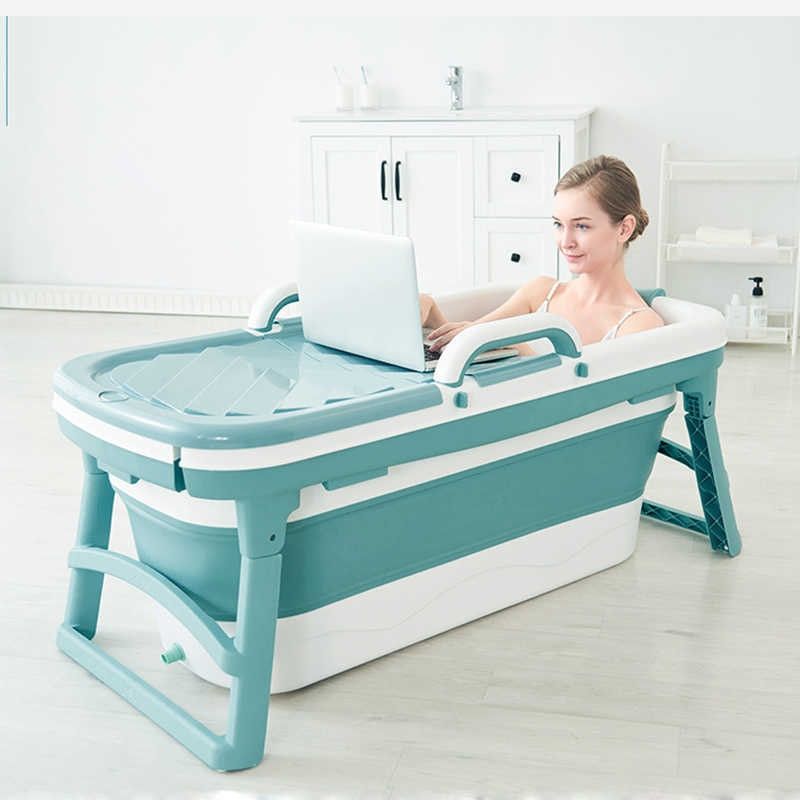 Portable Folding Bathtub - Silicone folding bathtub for tiny homes