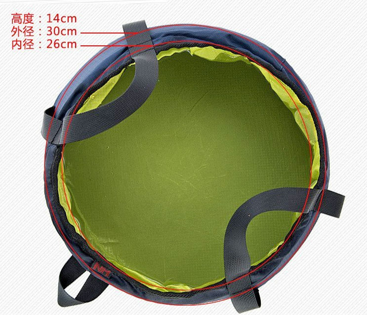 NatureHike Cordura Fabric Folding Camping Bowl