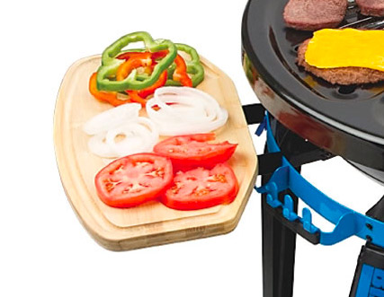 Portable Grill With Center Deep-fryer