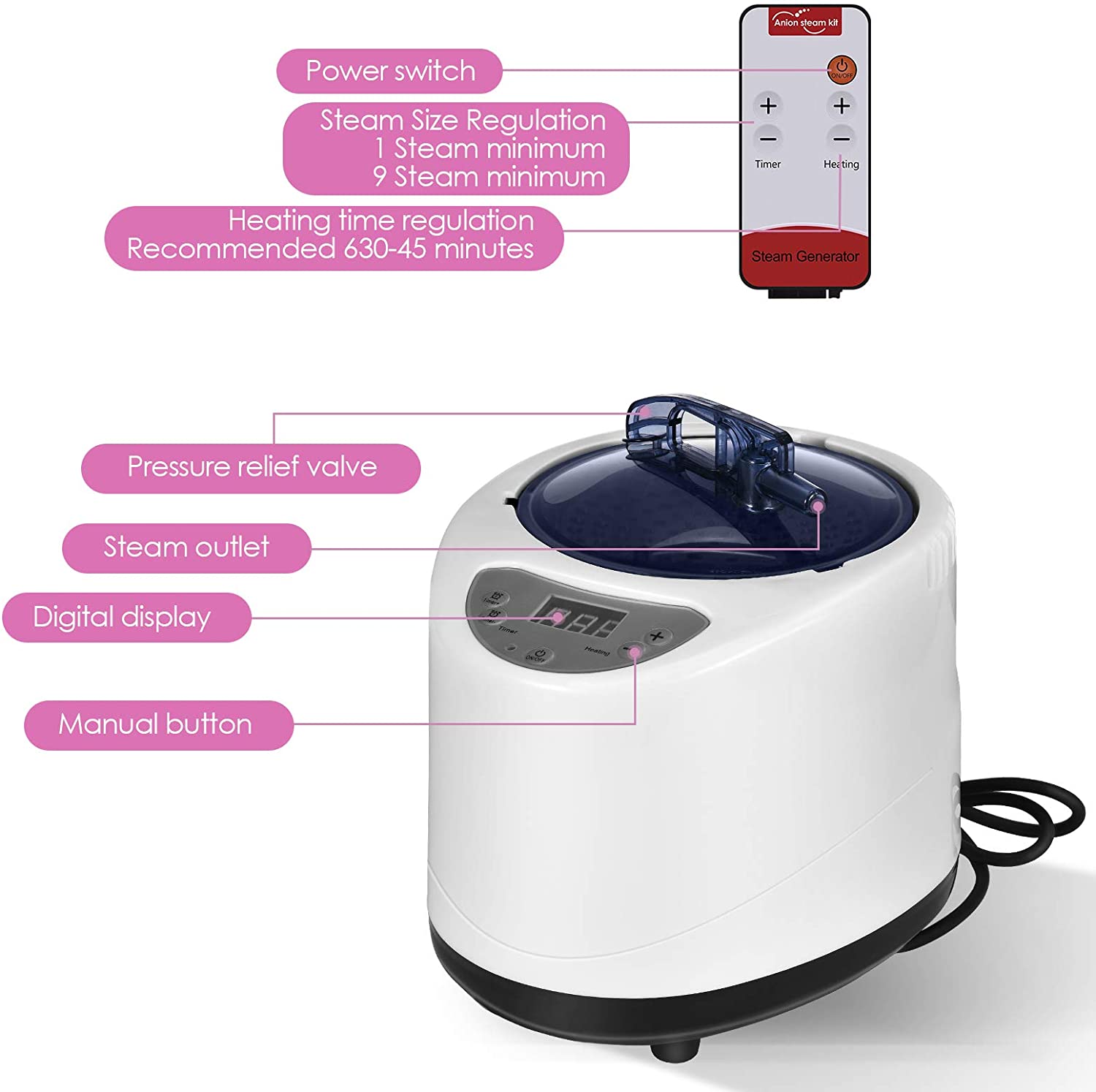 2-Person Portable Steam Sauna
