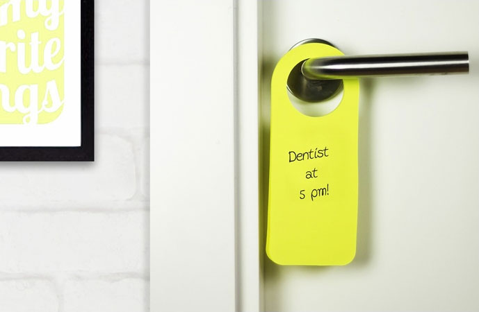 Post-It Note Door Hangers