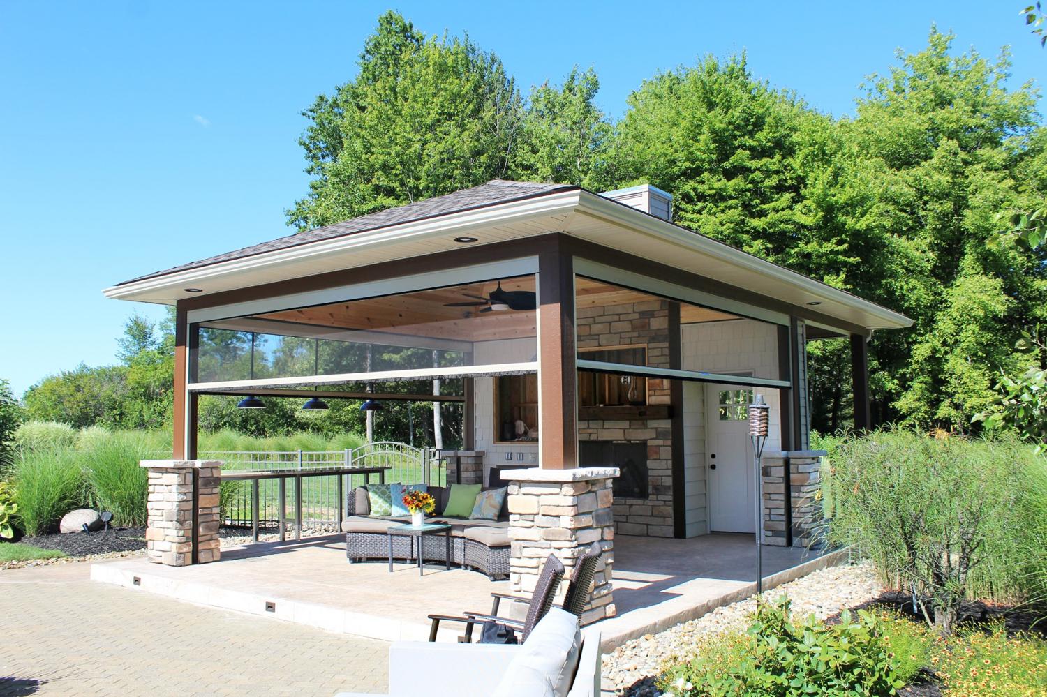 Power Screens Automatically Screen-In Your Patio With The Push of a Button - Automatic power patio screens