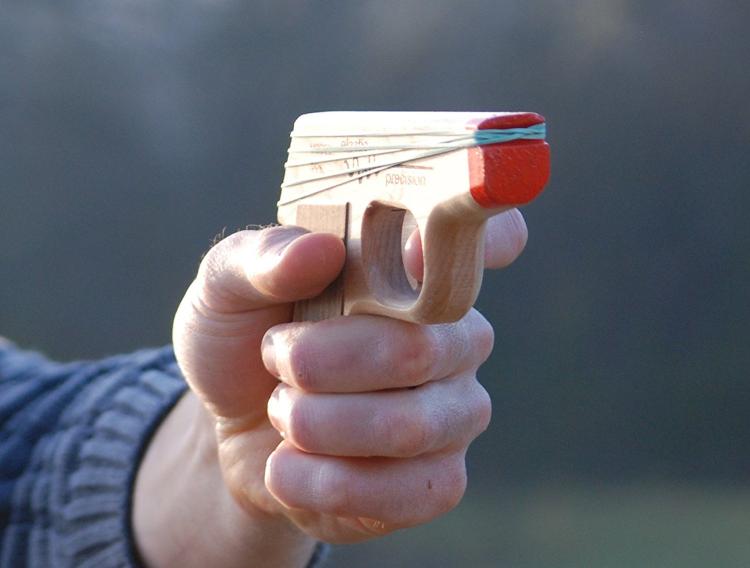 PPK Semi-Automatic Rubber Band Hand Gun