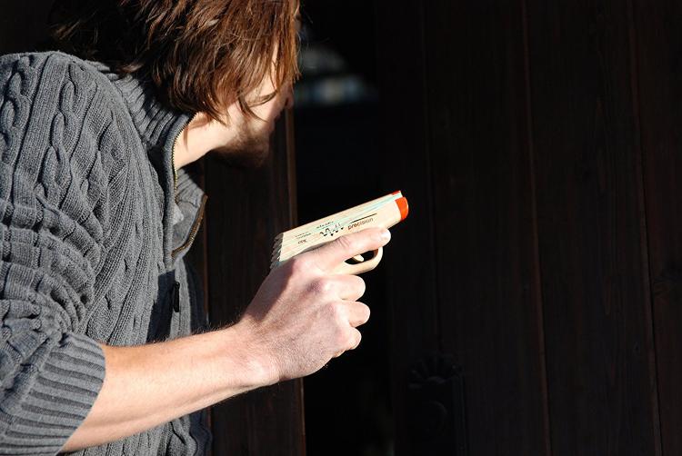 PPK Semi-Automatic Rubber Band Hand Gun