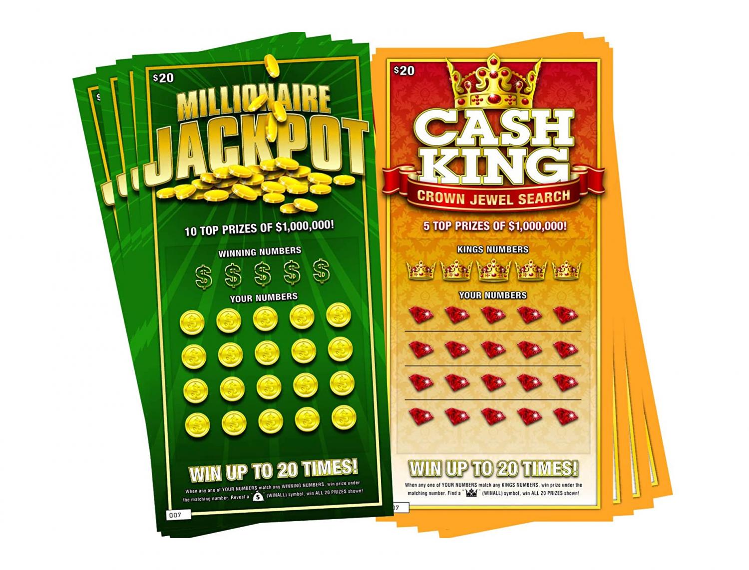 Prank Scratch-Off Lottery Tickets That Always Show You Won The Jackpot