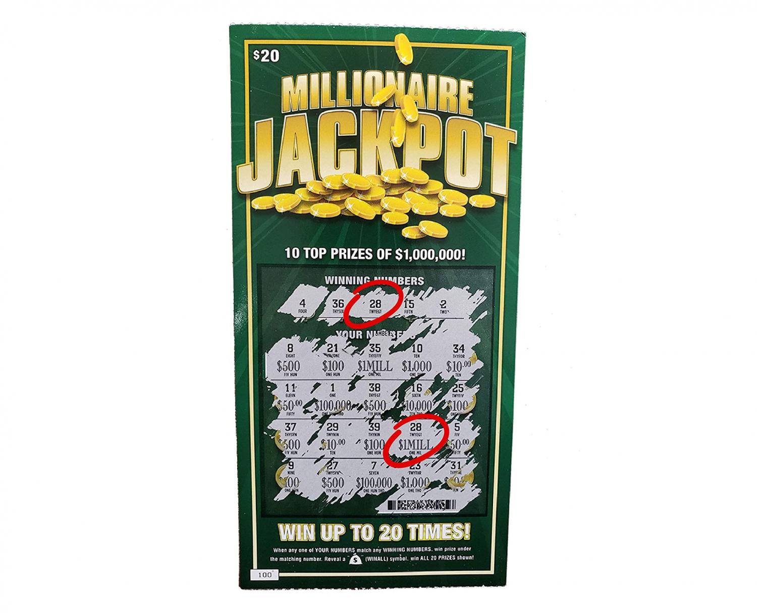 Prank Scratch-Off Lottery Tickets That Always Show You Won The Jackpot