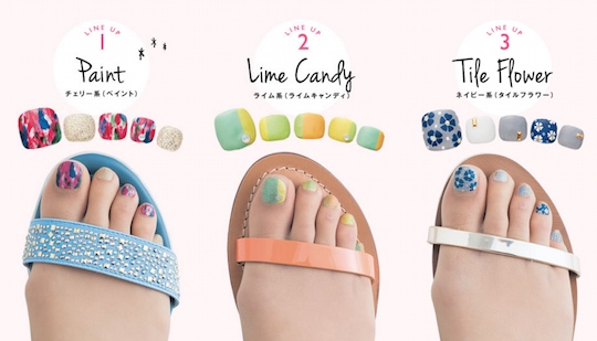 Pre-polished toenail stockings