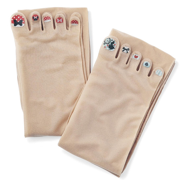 Fake Painted Toenail Stockings From Japan