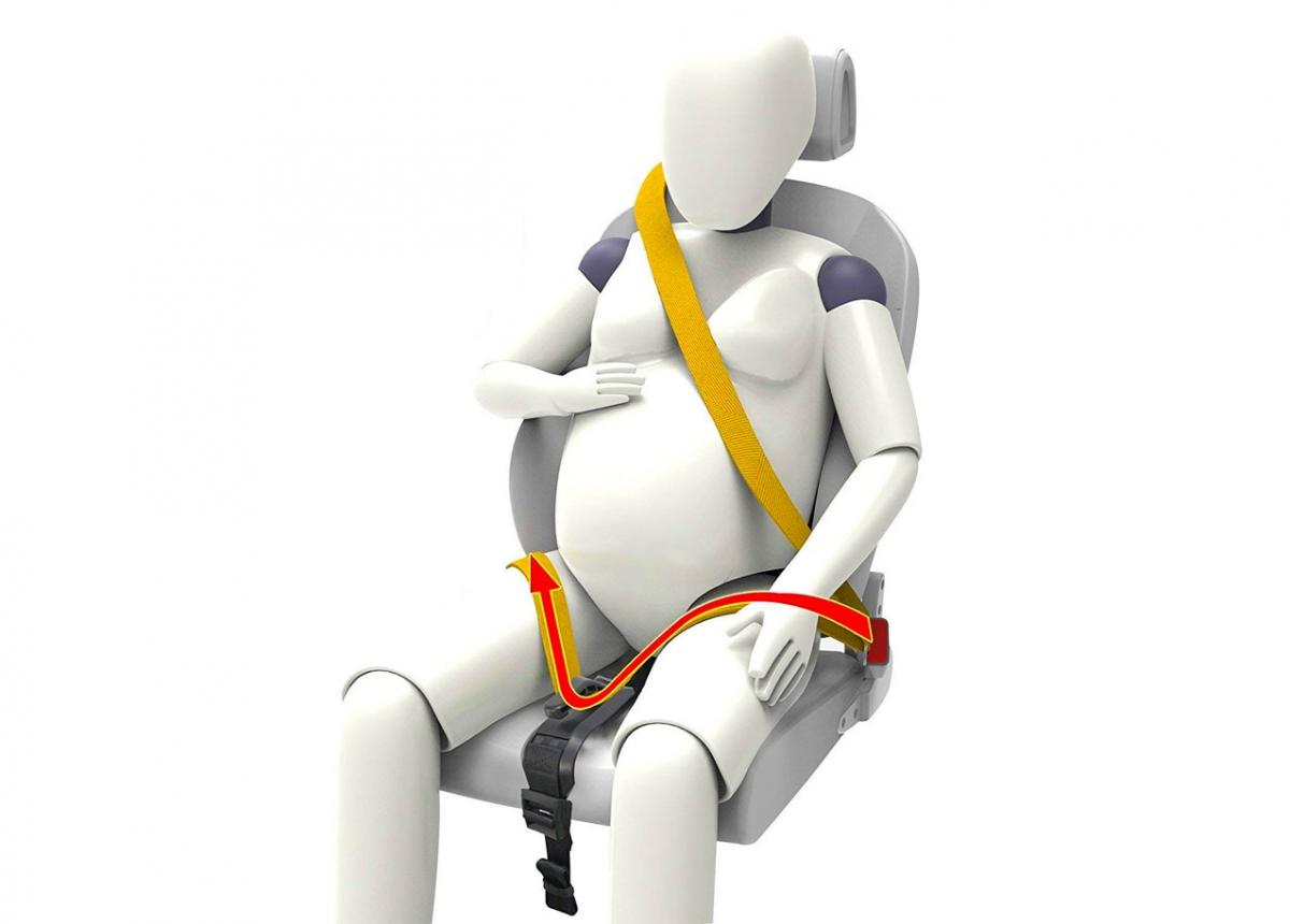 Pregnancy Car Seat Belt - Maternity Seat Belt Protects Fetus in car accident