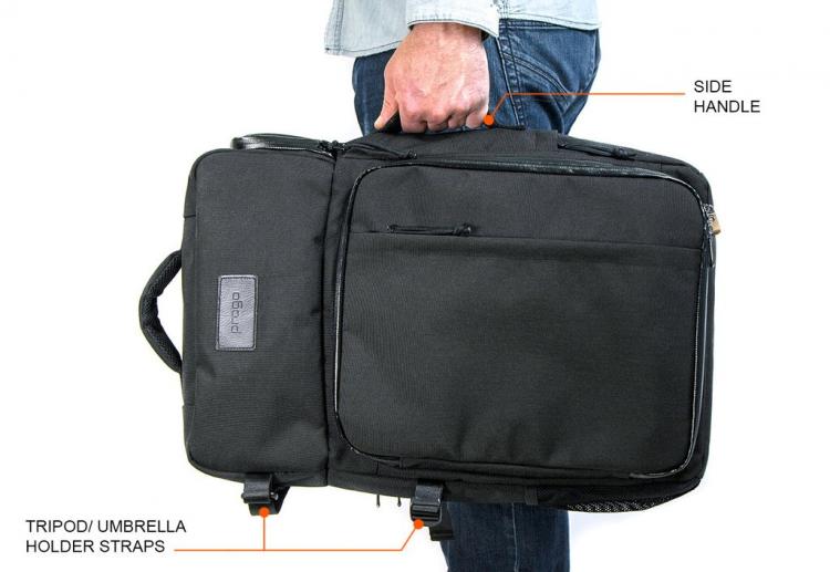 Smart Travel Luggage Backpack - Luggage with charger and removable shelving