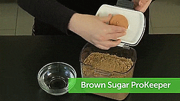 Progressive ProKeepers Unique Baking Ingredients Container Set - 8 piece container set with self-leveling features, and powdered sugar sprinkling spoon