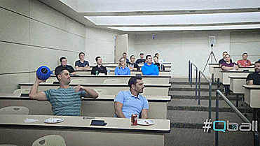 Qball Throwable Ball Shaped Microphone - GIF