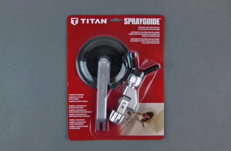 Titan Rolling Spray Guide Tool - Painting Spray Guide - Paint edges with roller - Cut in edges with spray tool
