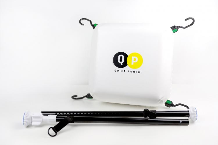 Quiet Punch: Punching Bag That Attaches To Any Door-Frame