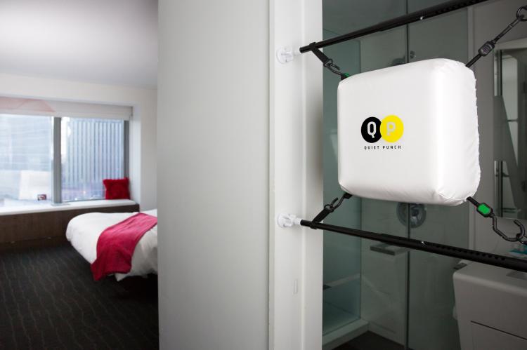 Quiet Punch: Punching Bag That Attaches To Any Door-Frame