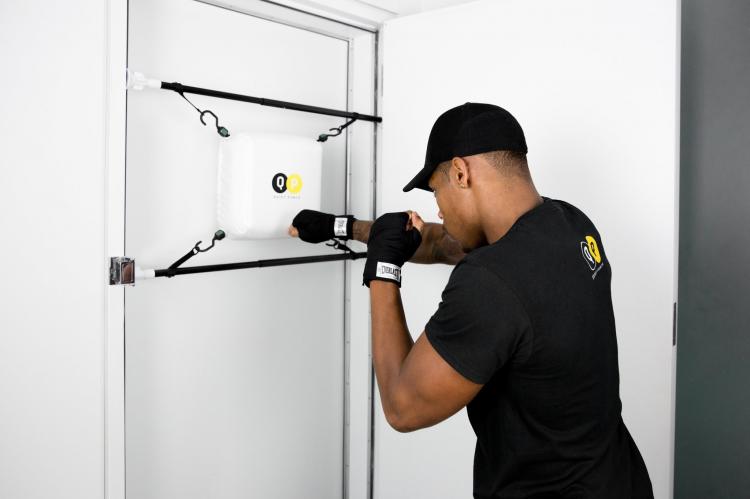 Quiet Punch: Punching Bag That Attaches To Any Door-Frame