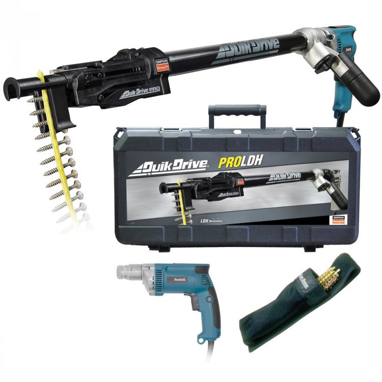 Quik Drive Stand Up Driver - Extended Long Screw Driver - Stand Up Floorboard drill
