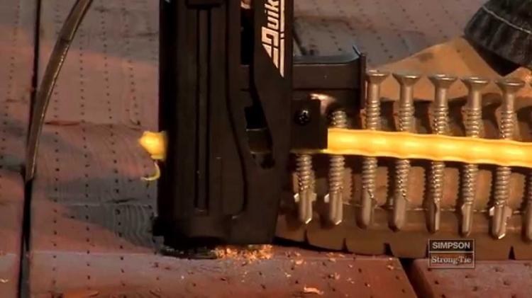 Quik Drive Stand Up Driver - Extended Long Screw Driver - Stand Up Floorboard drill