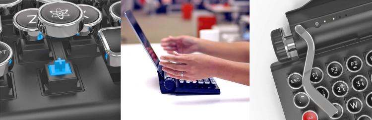 Qwerkywriter Typewriter Keyboard - Vintage retro mechanical keyboard inspired from a typewriter