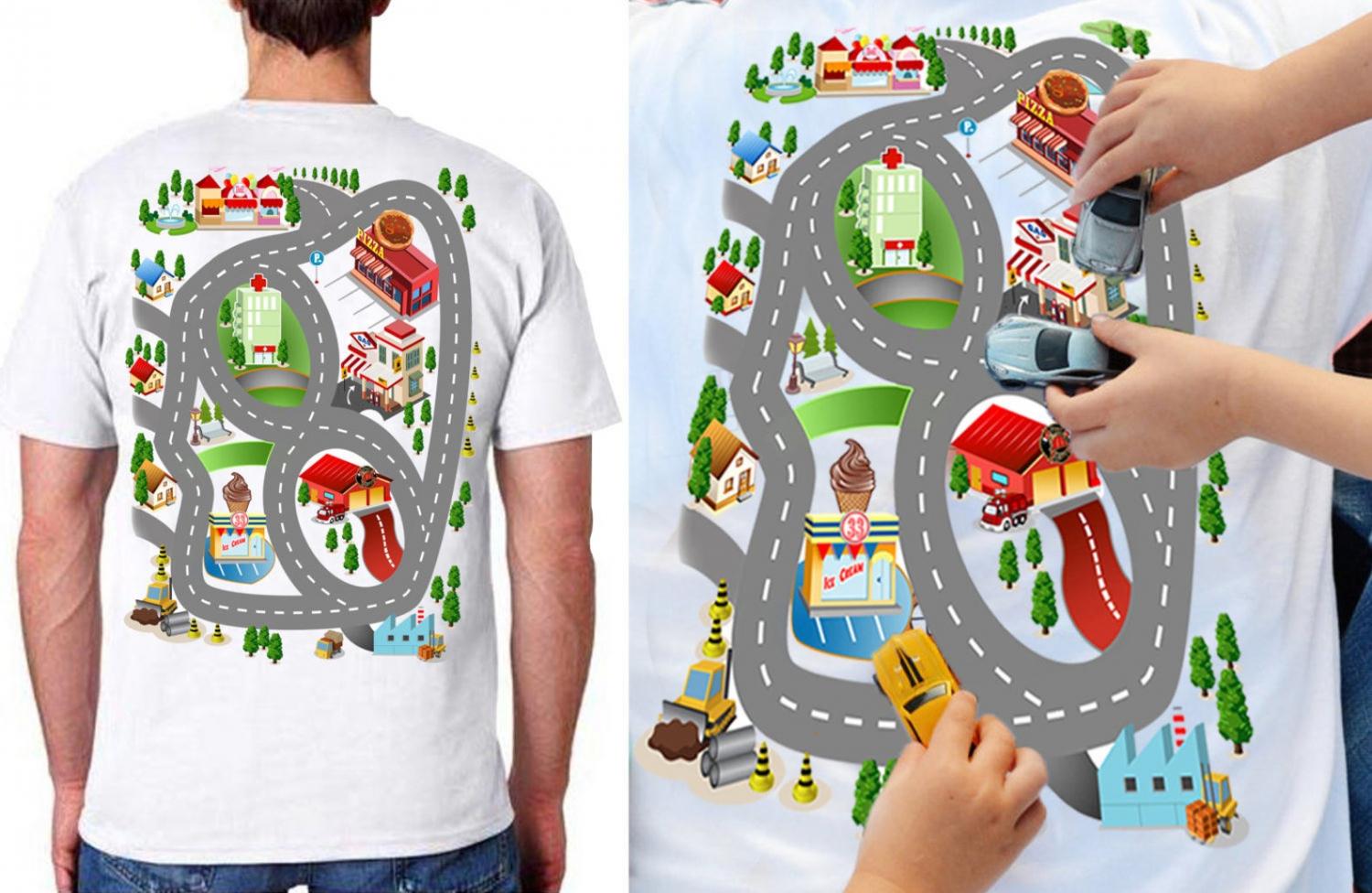 Race Track T-Shirt For Dad