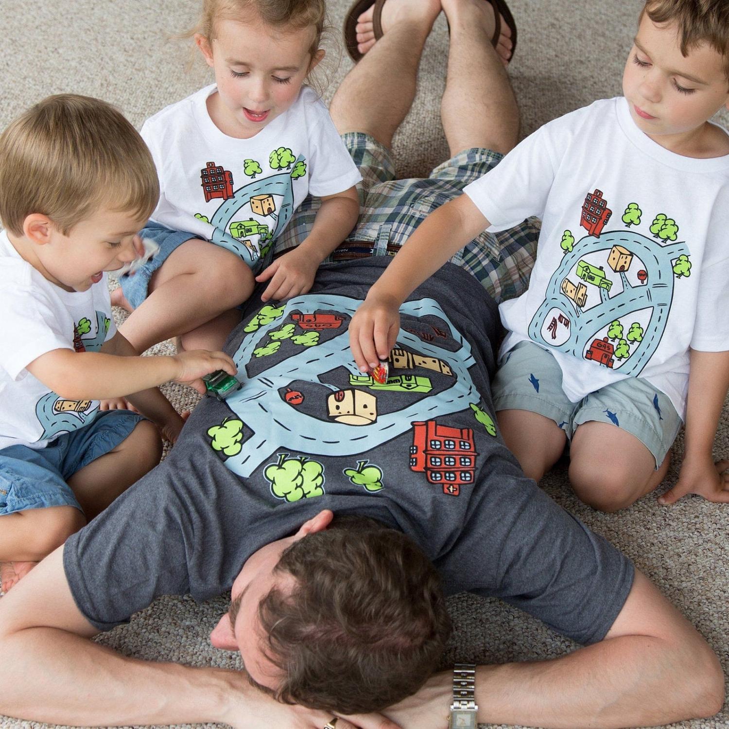 Race Track T-Shirt For Dad