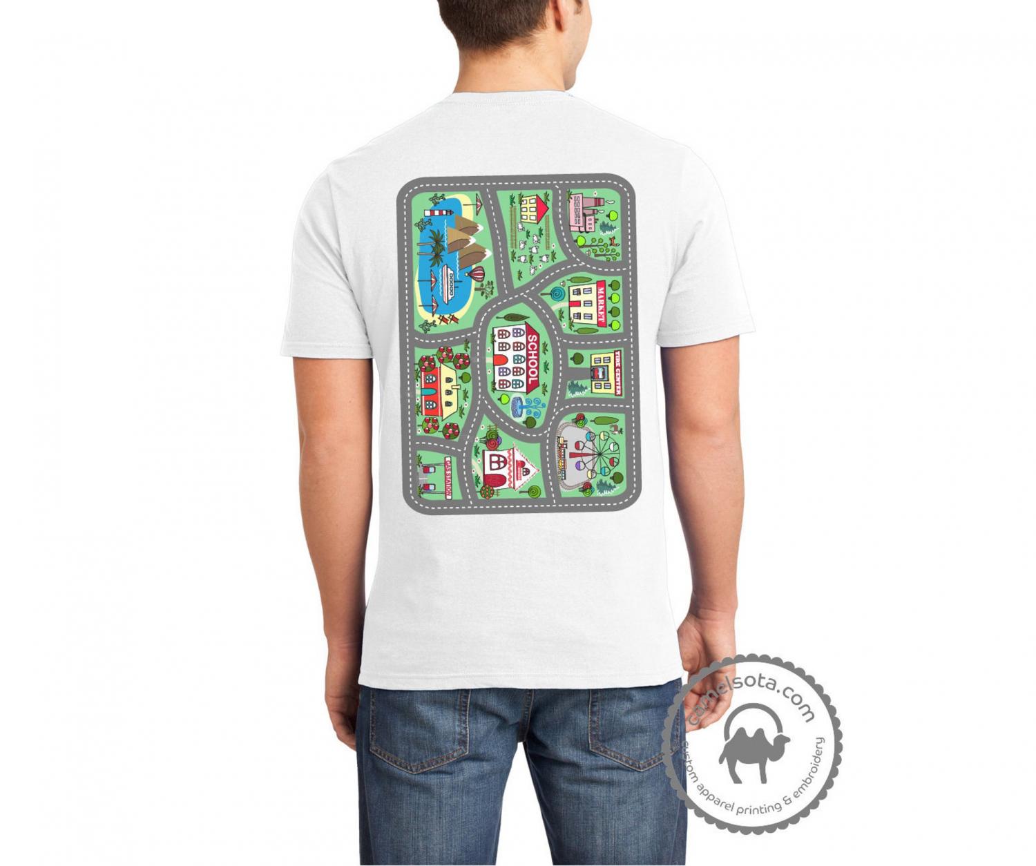 Race Track T-Shirt For Dad