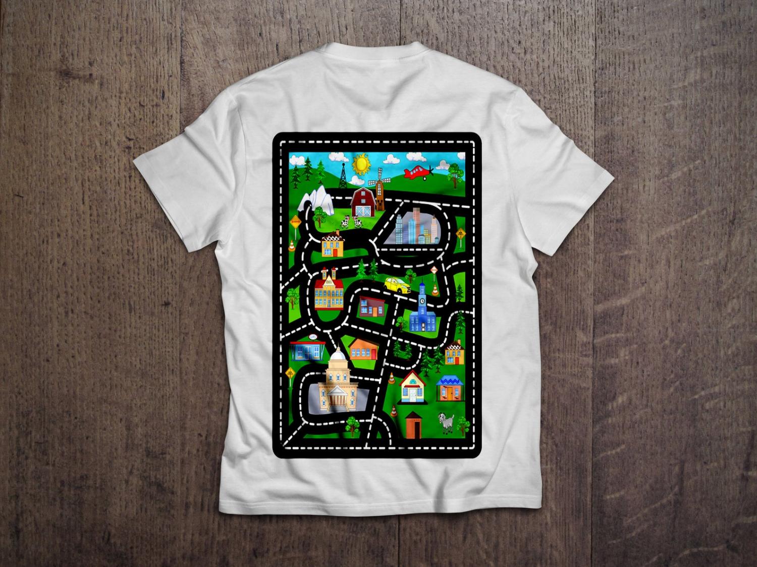 Race Track T-Shirt For Dad