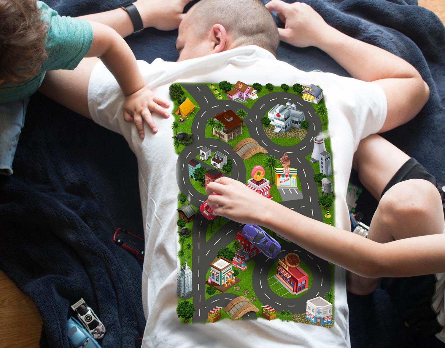 Race Track T-Shirt For Dad