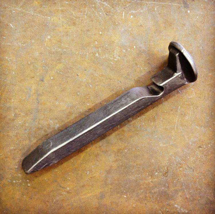 Railroad Spike Bottle Opener
