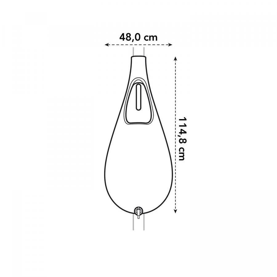 Raindrop Rain Barrel Connects to Gutter Downspout