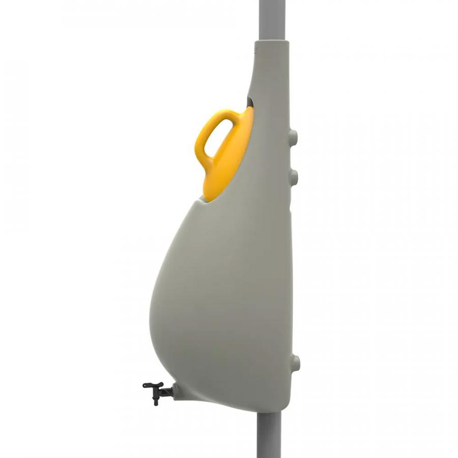 Raindrop Rain Barrel Connects to Gutter Downspout