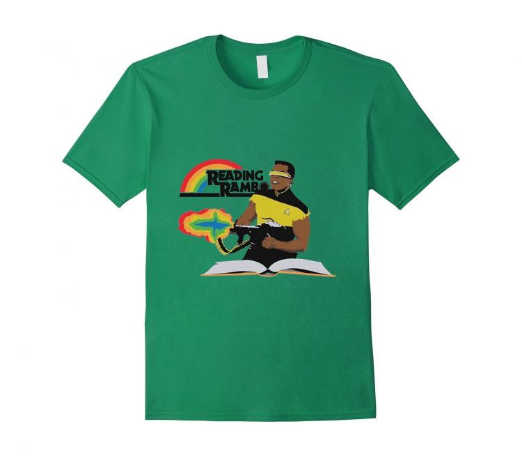 Reading Rambo T-Shirt - Star Trek Rambo Shirt