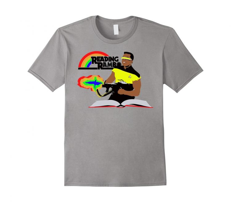 Reading Rambo T-Shirt - Star Trek Rambo Shirt