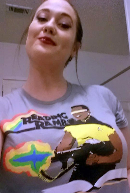 Reading Rambo T-Shirt - Star Trek Rambo Shirt
